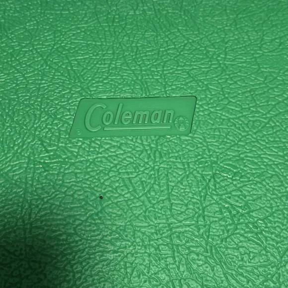 Colman Oscar Cooler Vintage #5274 White Green Lid 14x9.5x15 1983 EUC - Picture 4 of 13